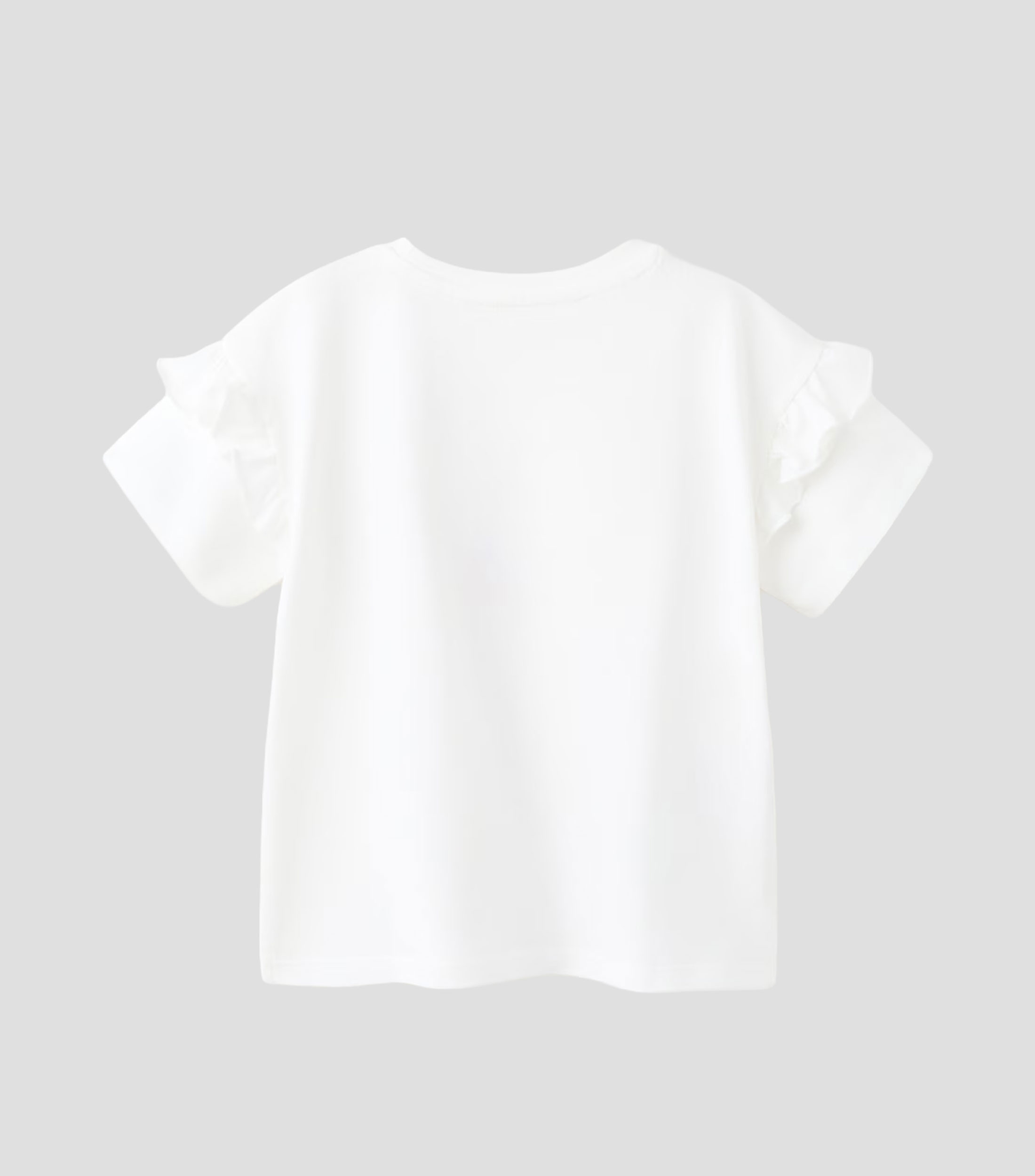 Playera cuello redondo manga corta estampada Niña